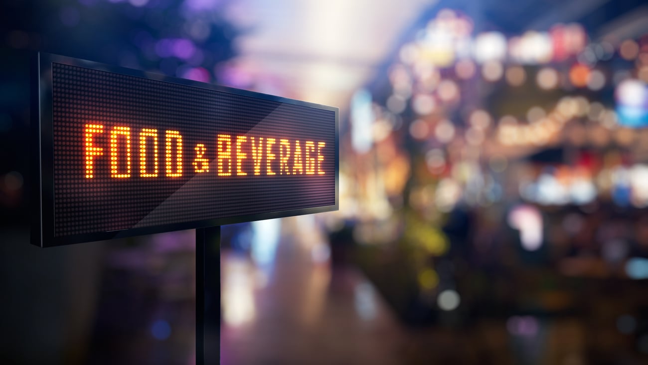 Food and beverage signage